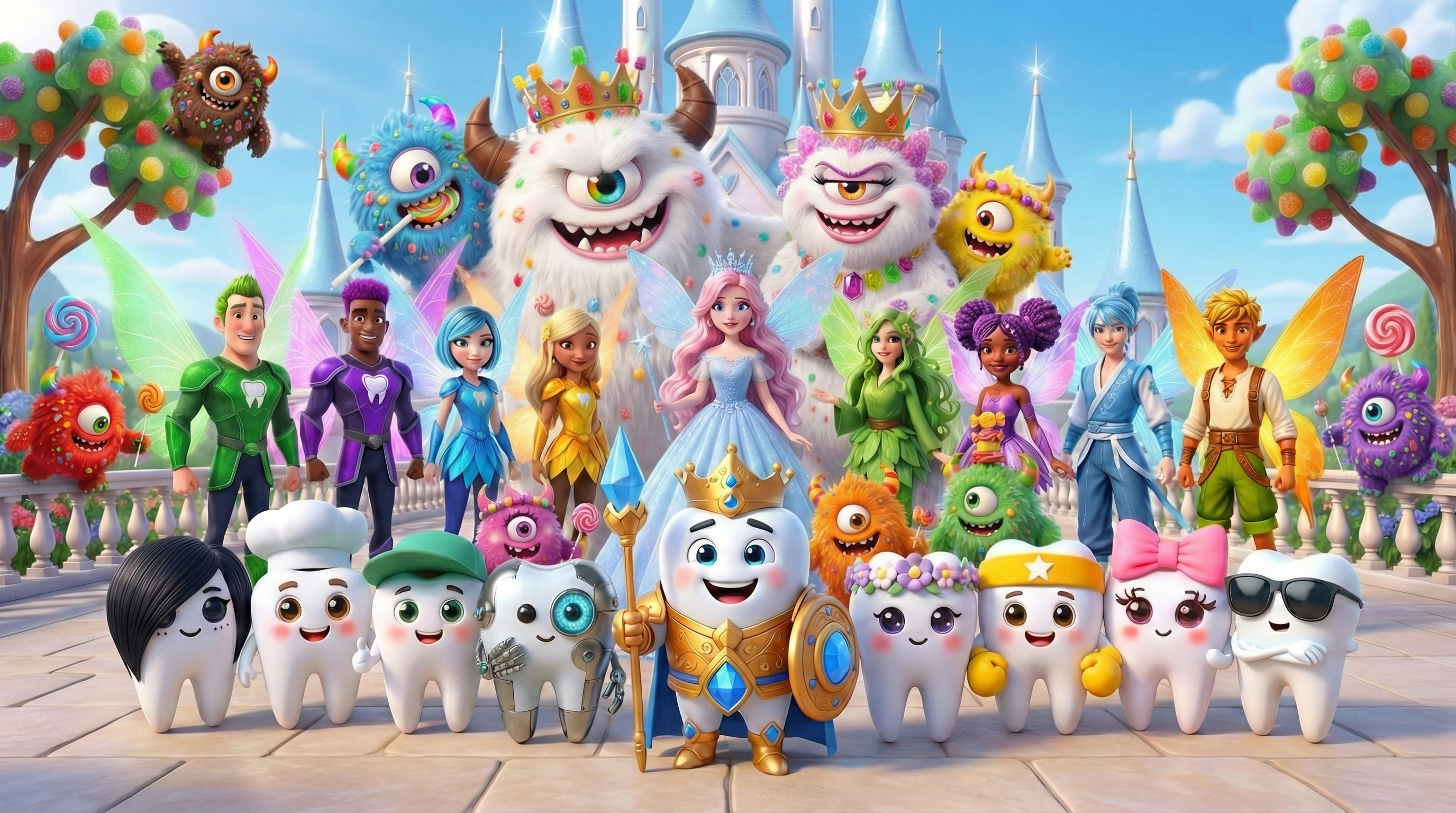 Pearly Whites Saga magical world illustration