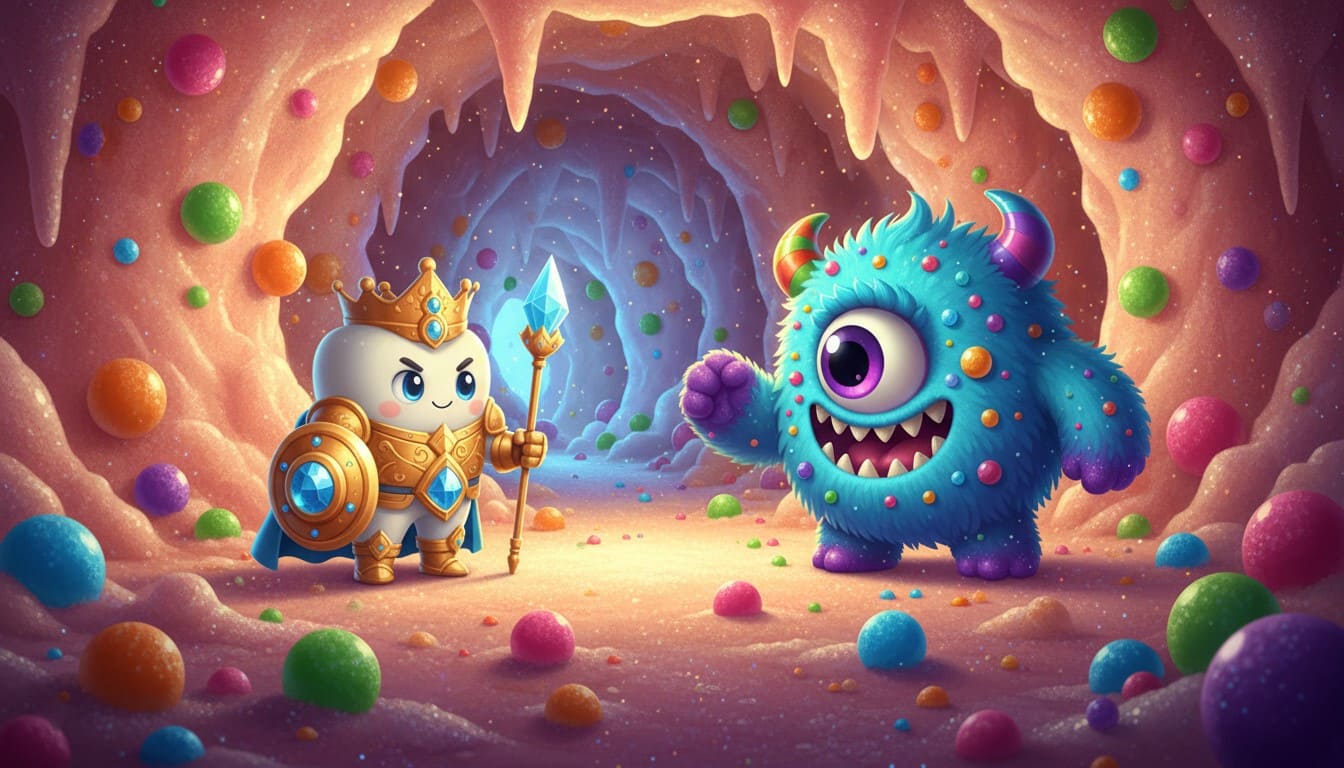 Pearly Whites: Clean Catch Game Art